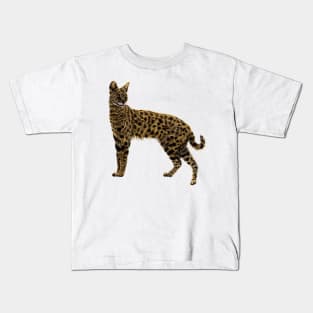 Serval cat Kids T-Shirt